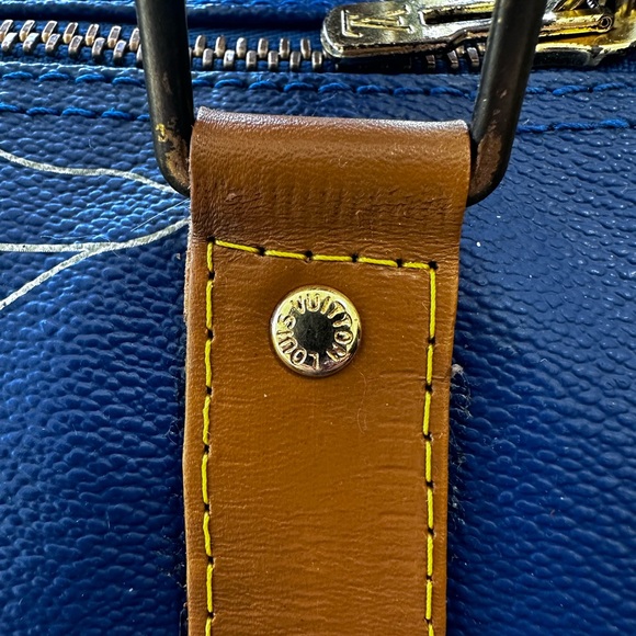 LOUIS VUITTON 45 Vintage Americas Cup Keepall Dust Bag, Lock & Key & Tag EUC - Picture 12 of 17